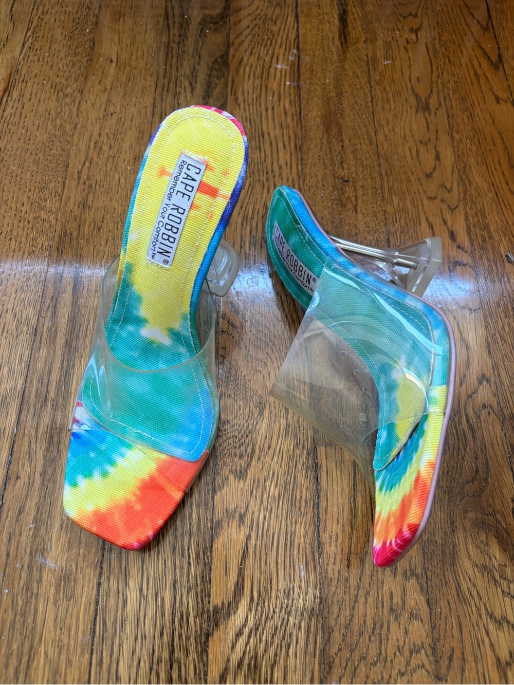 Cape Robbin Tie Dye PVC Mules
